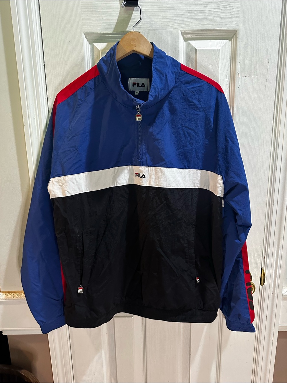 Fila Pullover Windbreaker Colorblock Logo Men’s Med